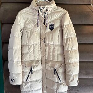 Gaastra Nordic Sailing Regatta NSR Down Puffer Jacket Beige Women Art 36.1260.32